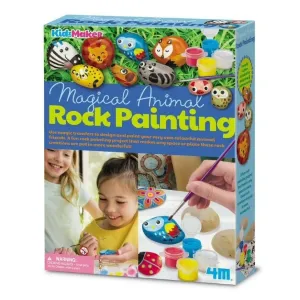 4M - KidzMaker Magical Animal Rock Painting