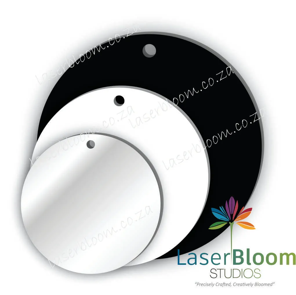 Acrylic Blank Discs- Select Your Thickness (1.5mm, 2mm, 3mm) 130mm - 400mm