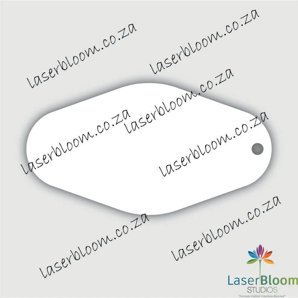 Acrylic Blank Vintage Hotel Key - Select Your Thickness (1.5mm, 2mm, 3mm)