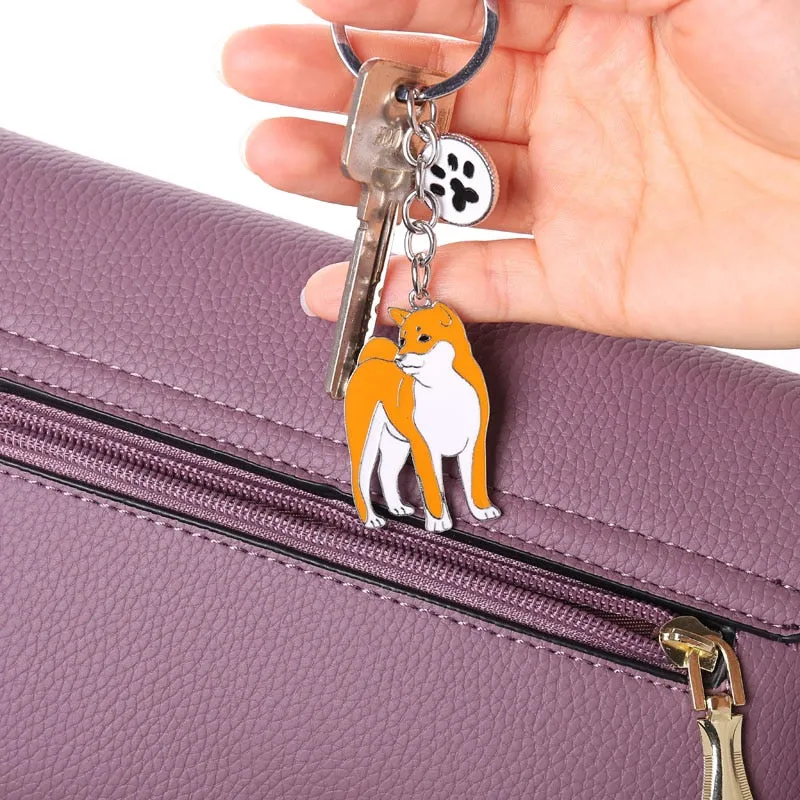 Akita keychains (2pcs pack)