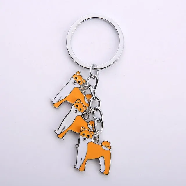 Akita keychains (2pcs pack)