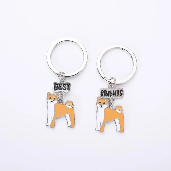 Akita keychains (2pcs pack)