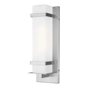 Alban 14 In. Rectangular Outdoor Wall Sconce Aluminum Finish