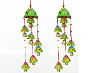 Amazon Brand - Umi Hanging Wind Chimes for Soothing Sounds - Wind Chimes for Hanging Indoor, Outdoor, Balcony or Door Way - Pack of 2