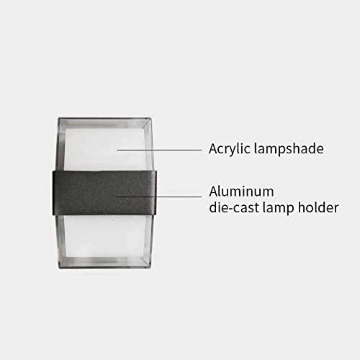 ANKUR SABLE UP/DOWN INDOOR/OUTDOOR ACRYLIC WALL LIGHT