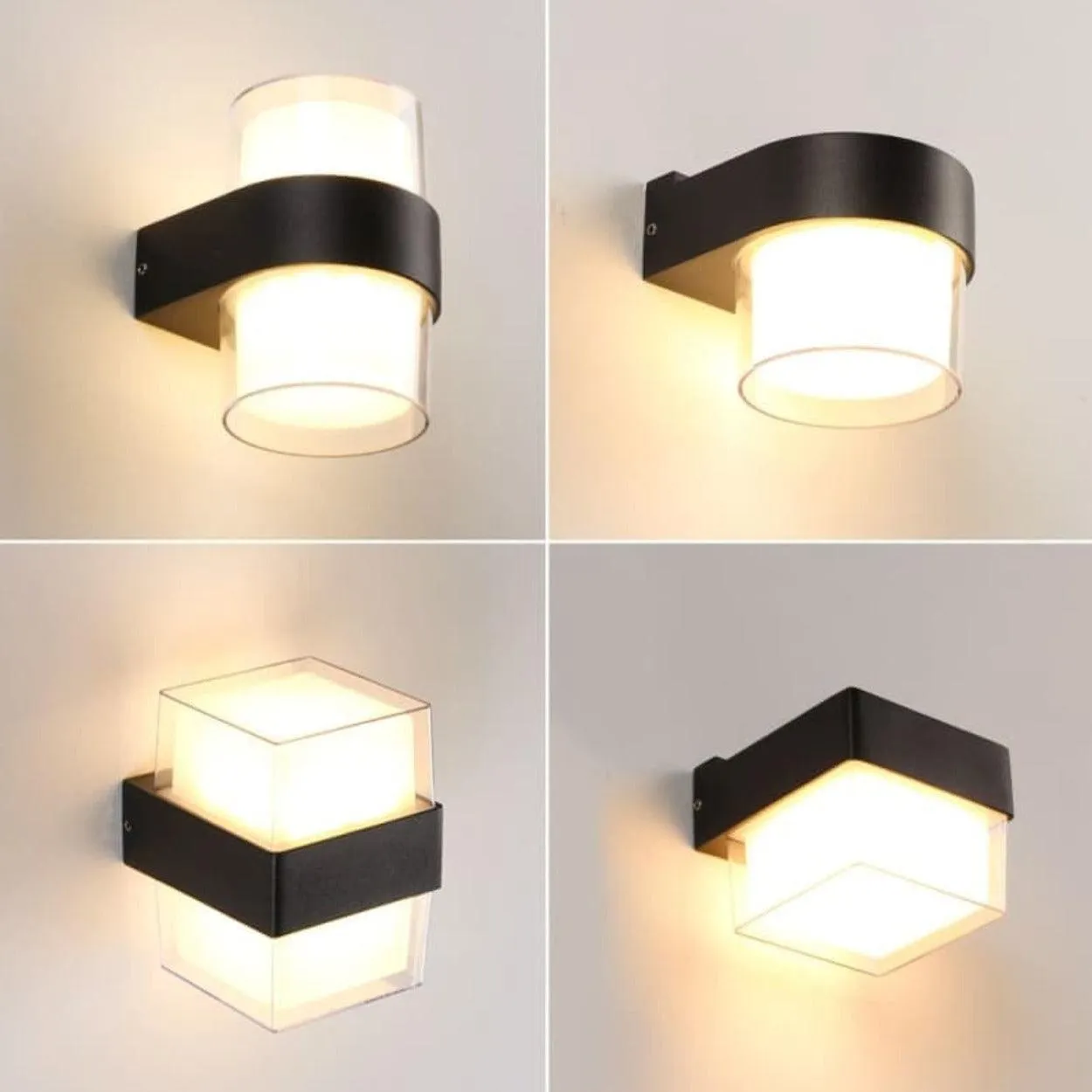 ANKUR SABLE UP/DOWN INDOOR/OUTDOOR ACRYLIC WALL LIGHT