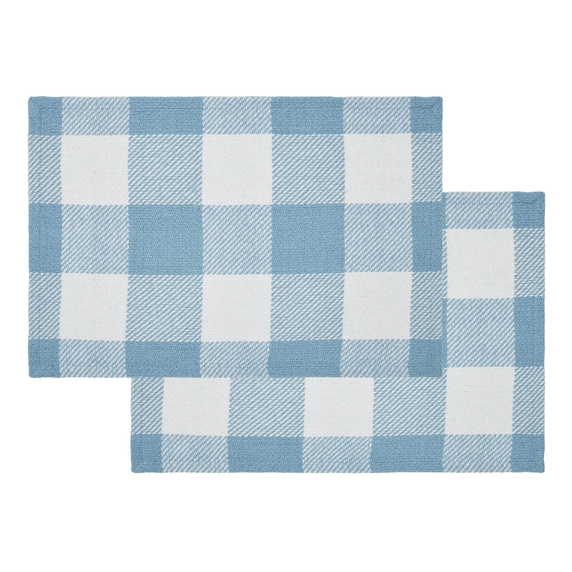 Annie Buffalo Check Blue Placemat Set of 2 13x19