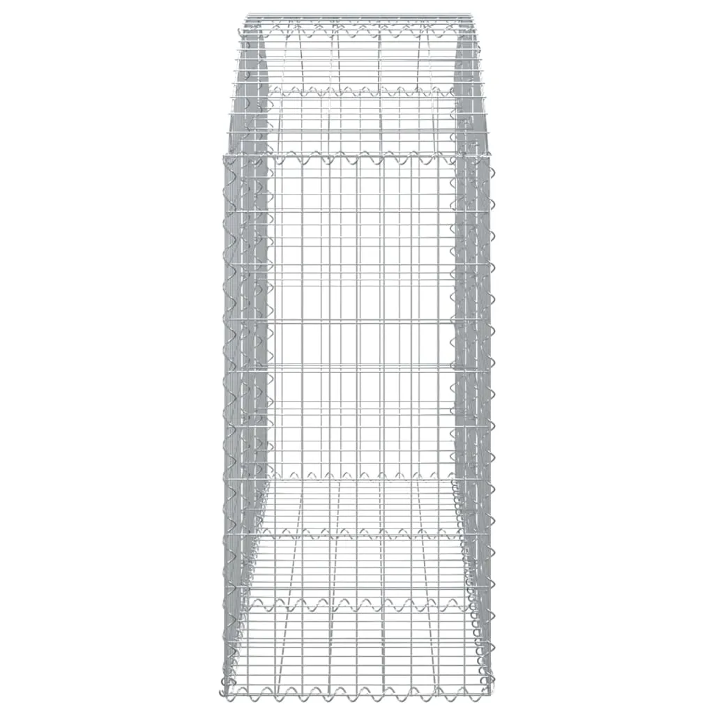 Arched Gabion Basket 150x50x100/120 cm Galvanised Iron