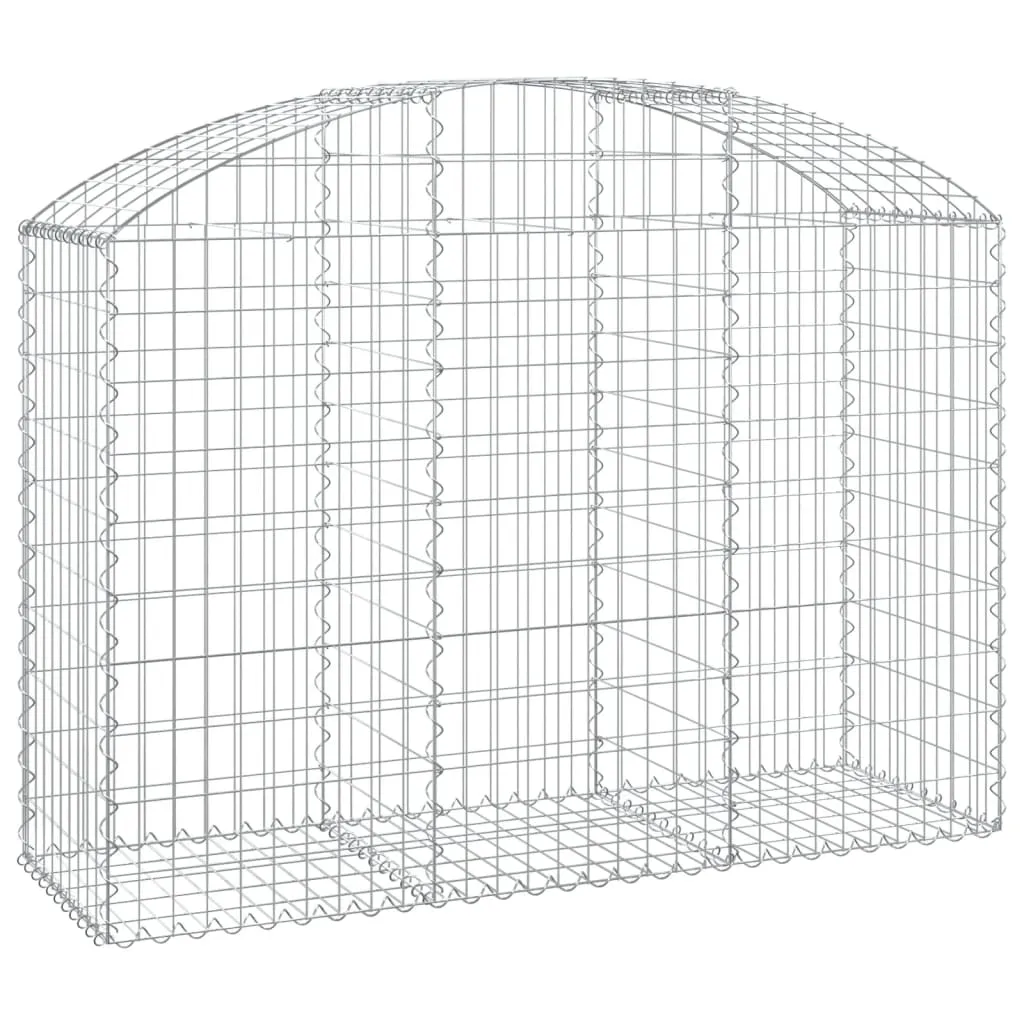 Arched Gabion Basket 150x50x100/120 cm Galvanised Iron