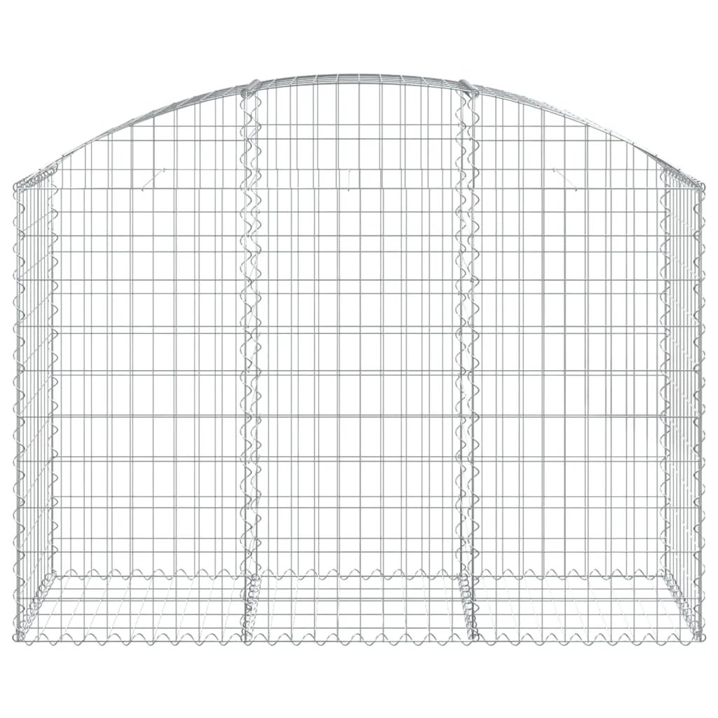 Arched Gabion Basket 150x50x100/120 cm Galvanised Iron