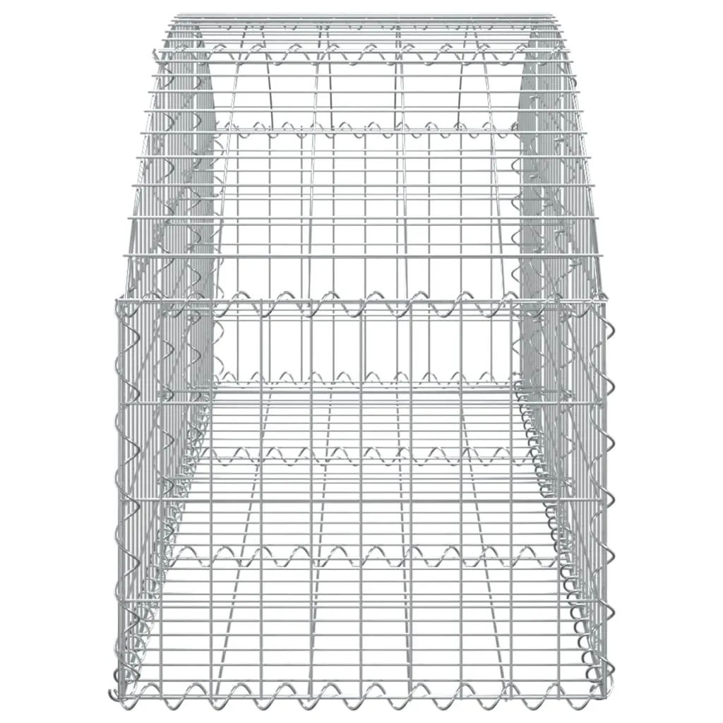 Arched Gabion Basket 150x50x40/60 cm Galvanised Iron