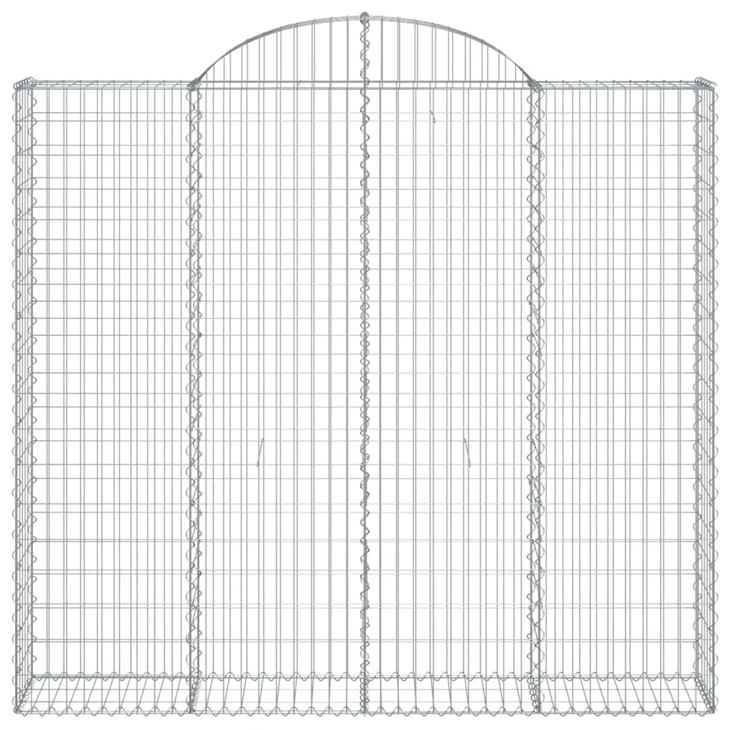 Arched Gabion Basket 200x30x180/200 cm Galvanised Iron