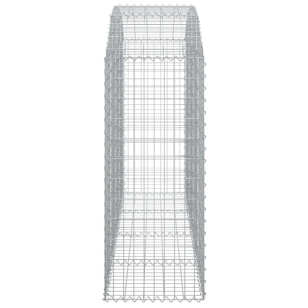 Arched Gabion Basket 200x50x120/140 cm Galvanised Iron