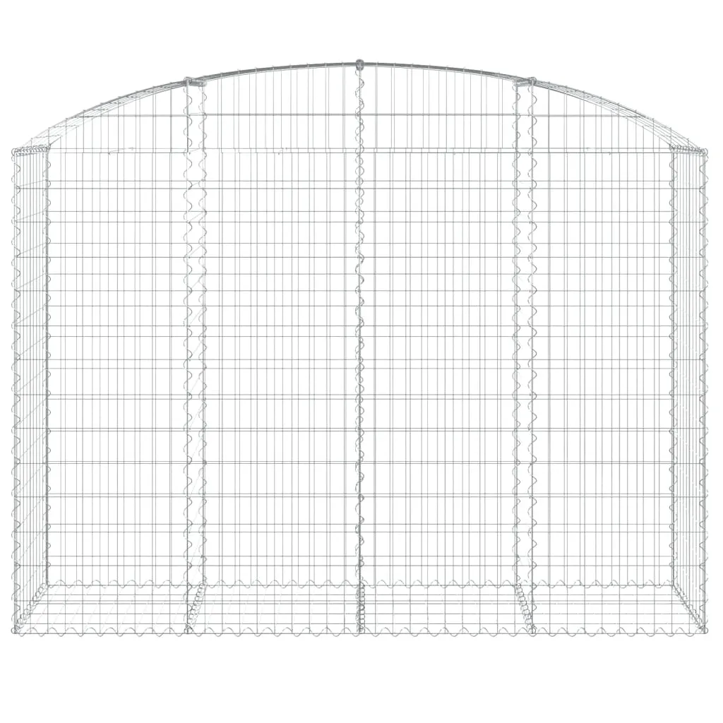 Arched Gabion Basket 200x50x140/160 cm Galvanised Iron