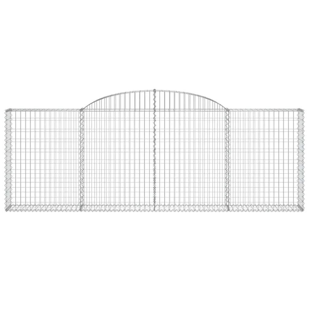 Arched Gabion Basket 300x30x100/120 cm Galvanised Iron