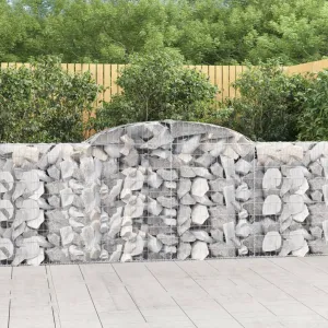 Arched Gabion Basket 300x30x100/120 cm Galvanised Iron