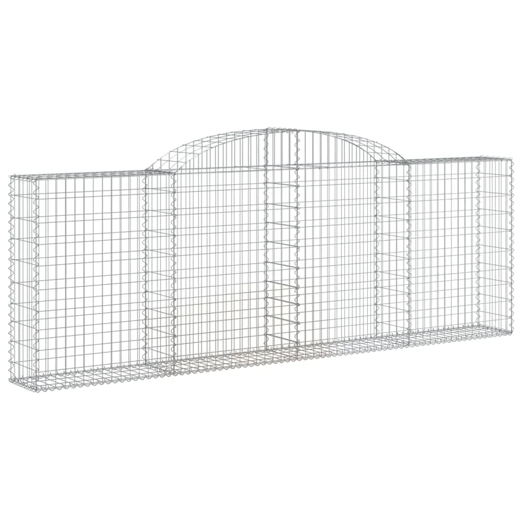 Arched Gabion Basket 300x30x100/120 cm Galvanised Iron