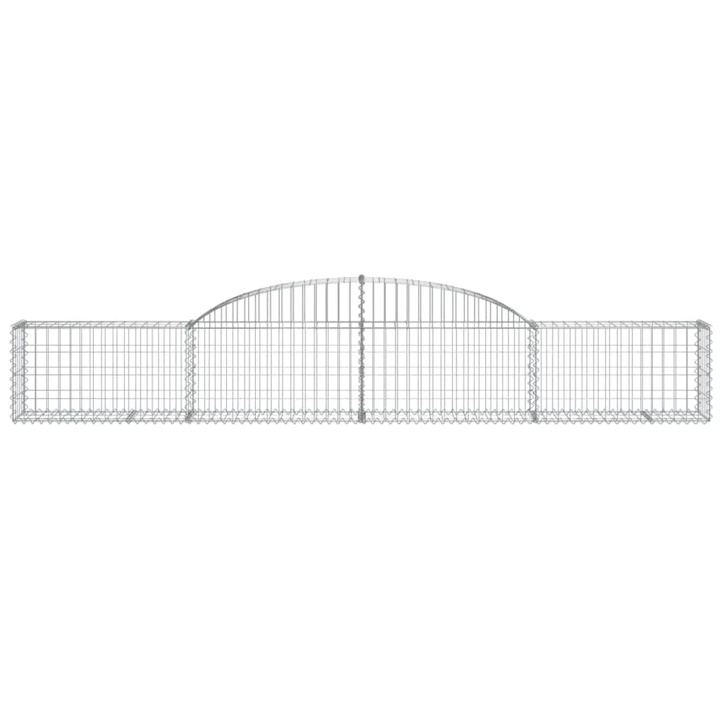 Arched Gabion Baskets 10 pcs 300x30x40/60 cm Galvanised Iron