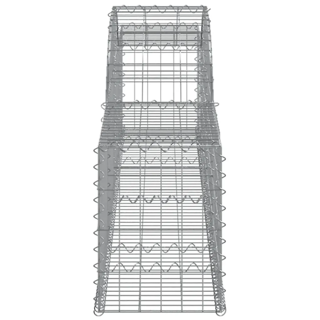 Arched Gabion Baskets 10 pcs 300x30x40/60 cm Galvanised Iron