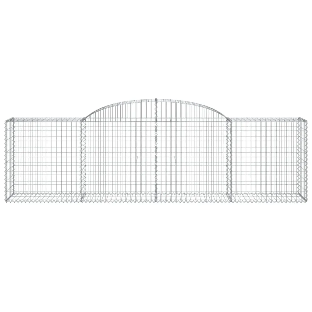 Arched Gabion Baskets 10 pcs 300x50x80/100 cm Galvanised Iron