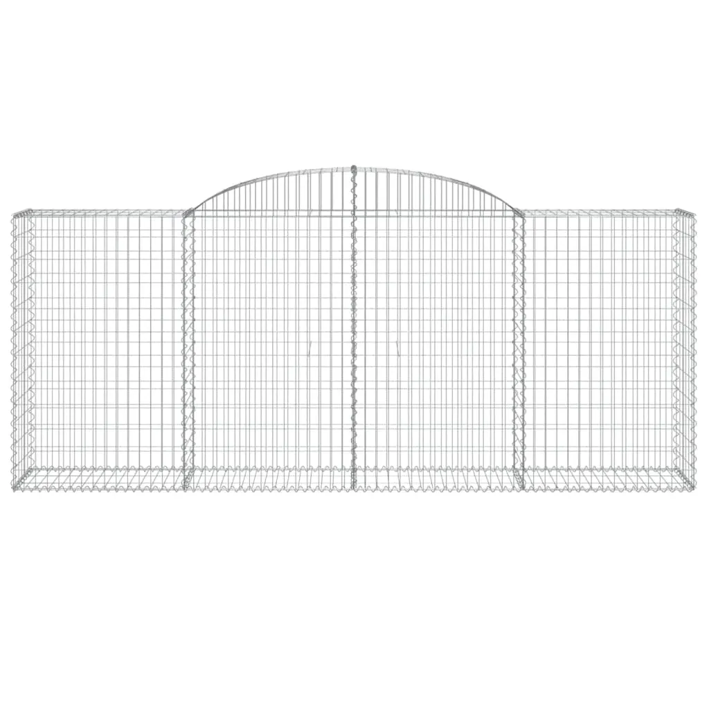 Arched Gabion Baskets 12 pcs 300x50x120/140 cm Galvanised Iron