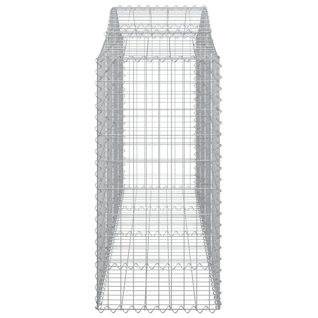 Arched Gabion Baskets 13 pcs 200x50x120/140 cm Galvanised Iron