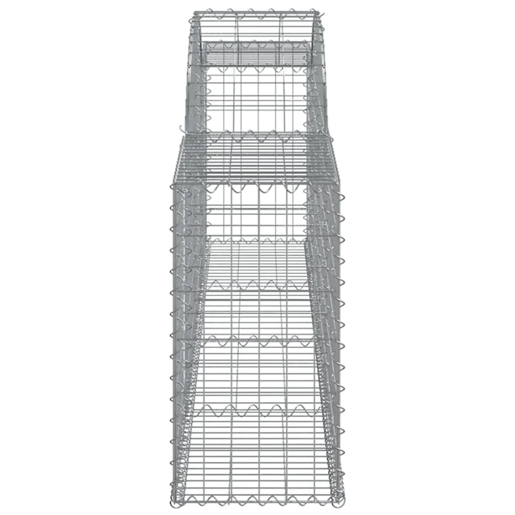 Arched Gabion Baskets 13 pcs 300x30x60/80 cm Galvanised Iron