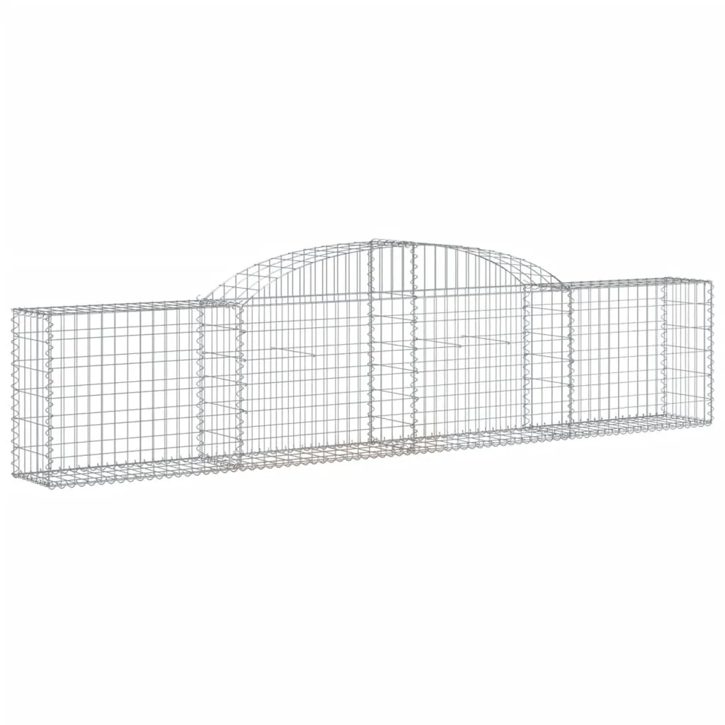 Arched Gabion Baskets 13 pcs 300x30x60/80 cm Galvanised Iron