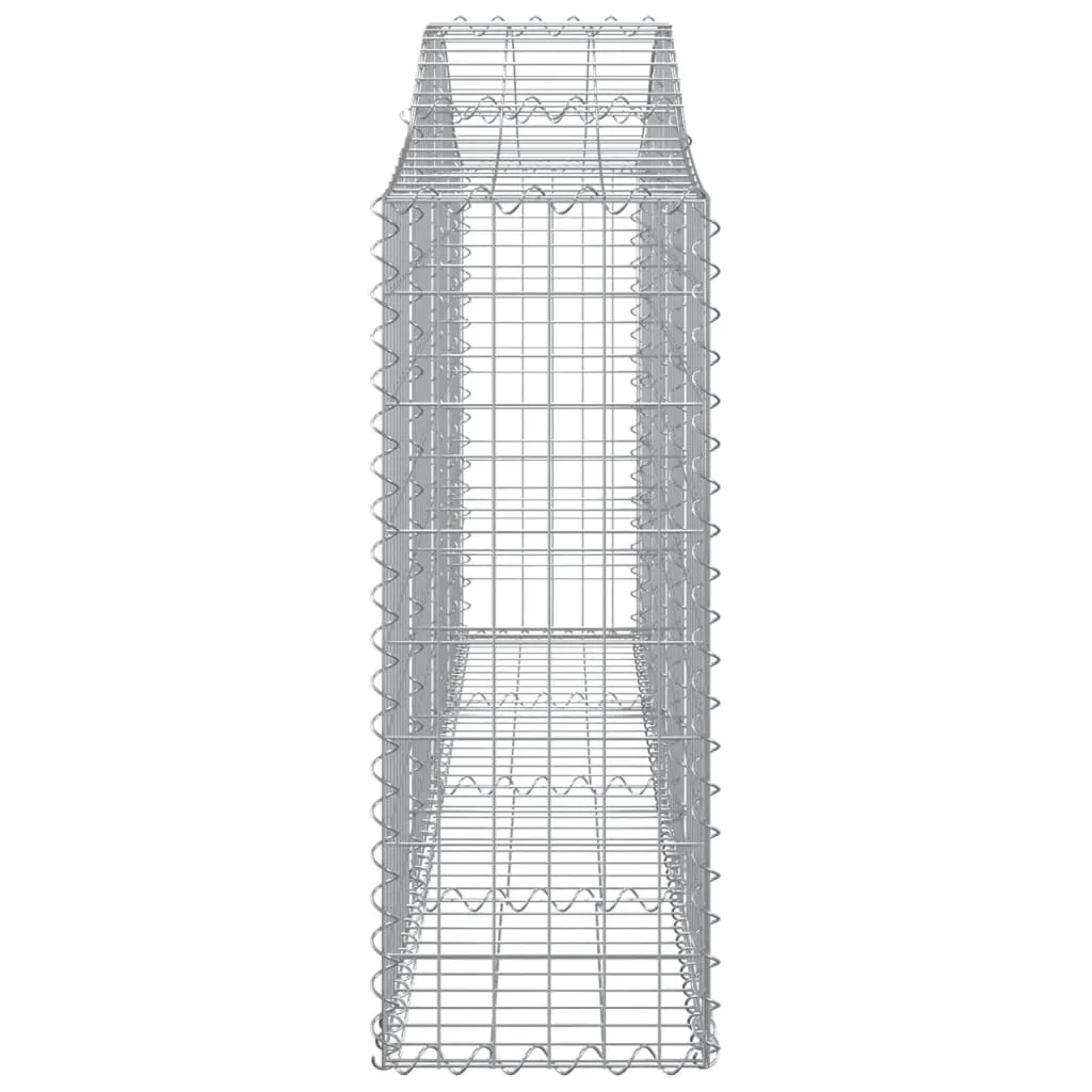 Arched Gabion Baskets 20 pcs 200x30x80/100 cm Galvanised Iron