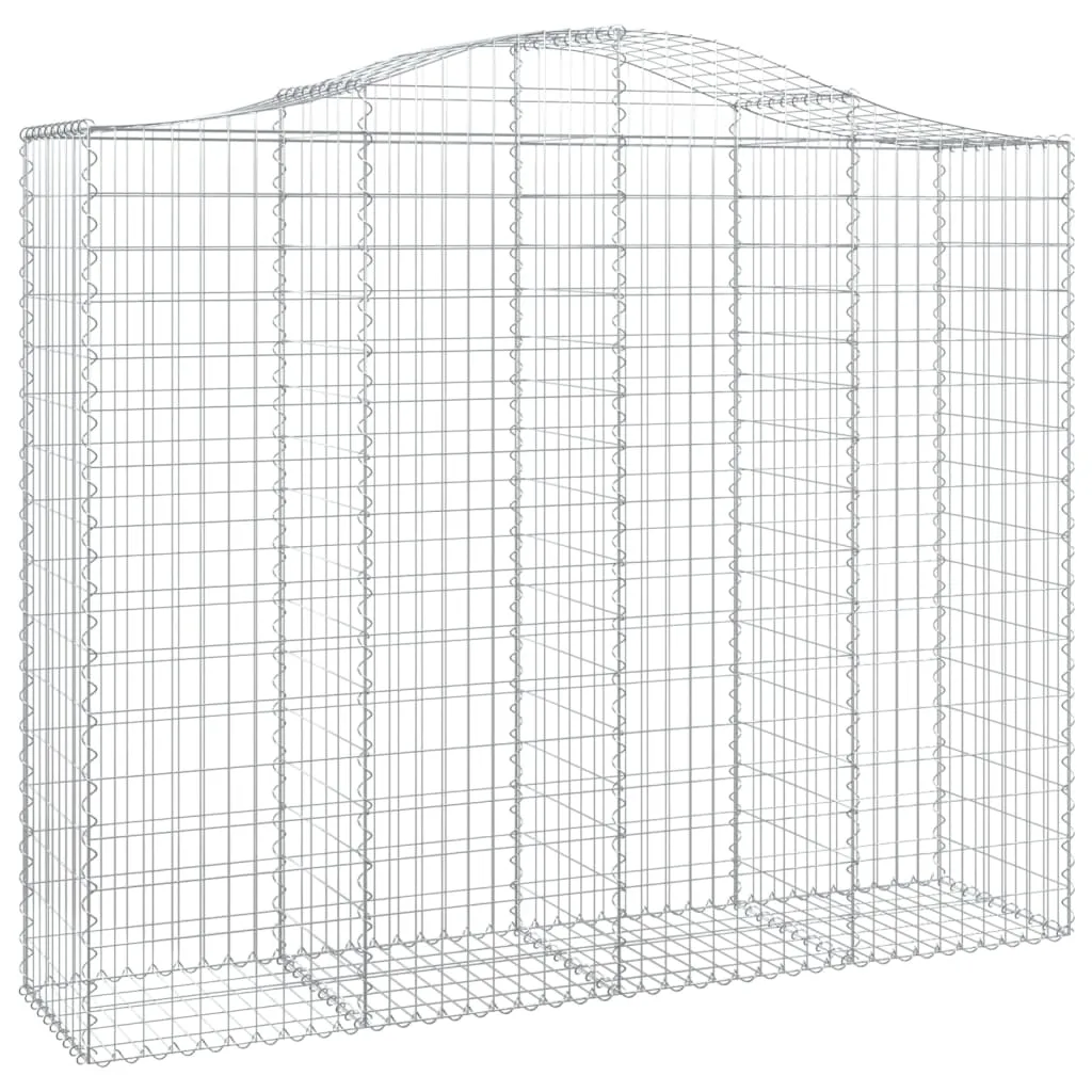 Arched Gabion Baskets 20 pcs 200x50x160/180 cm Galvanised Iron