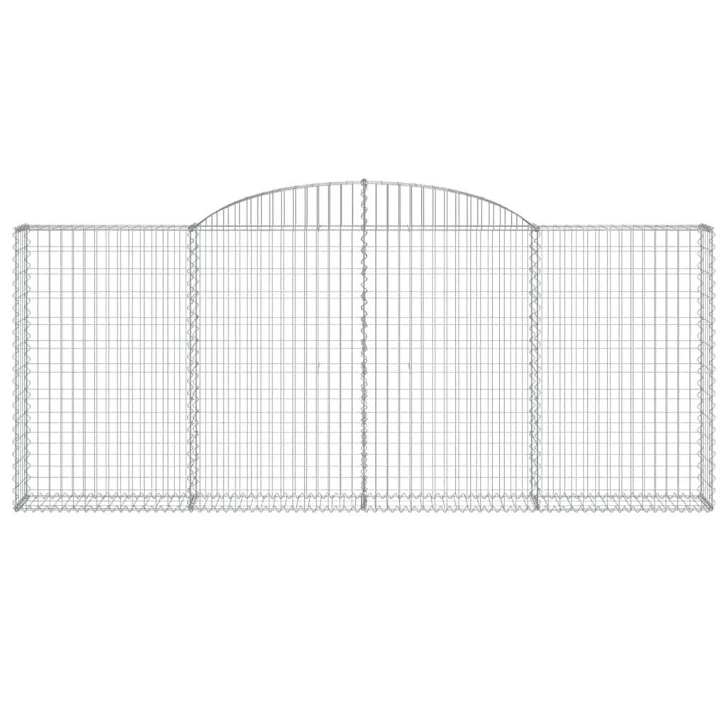 Arched Gabion Baskets 20 pcs 300x30x120/140 cm Galvanised Iron