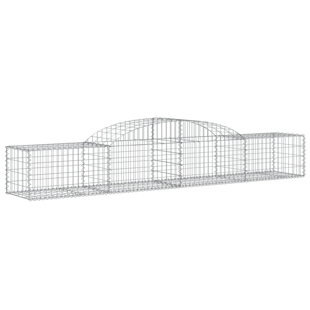 Arched Gabion Baskets 20 pcs 300x50x40/60 cm Galvanised Iron