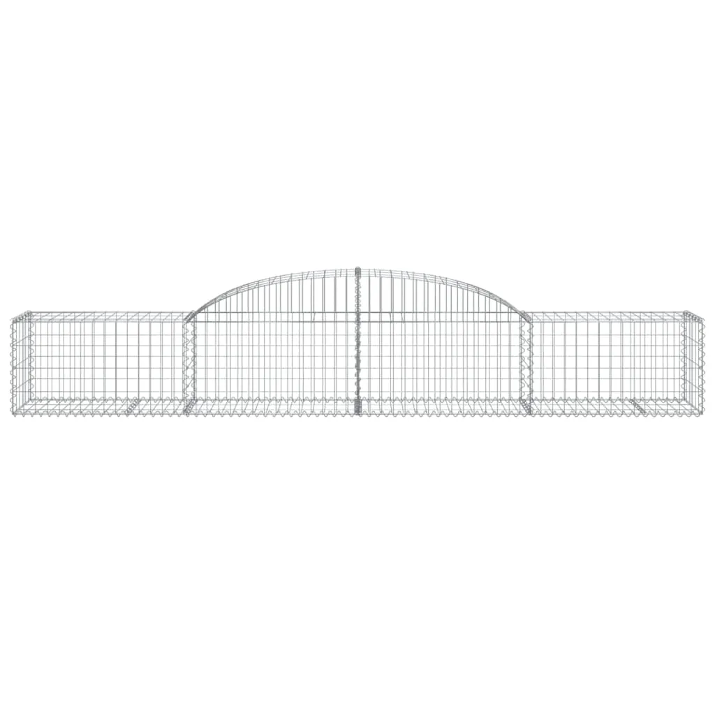 Arched Gabion Baskets 20 pcs 300x50x40/60 cm Galvanised Iron