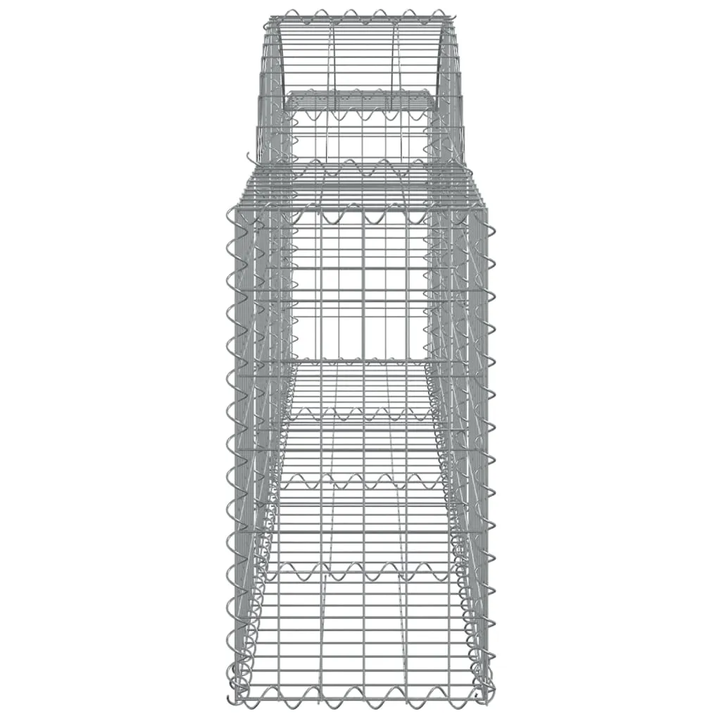 Arched Gabion Baskets 25 pcs 200x30x60/80 cm Galvanised Iron