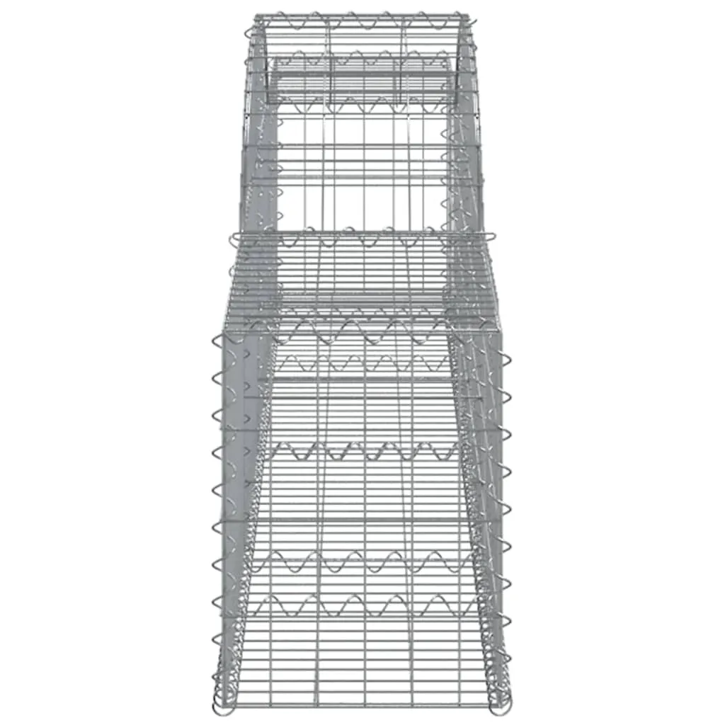 Arched Gabion Baskets 3 pcs 300x30x40/60 cm Galvanised Iron