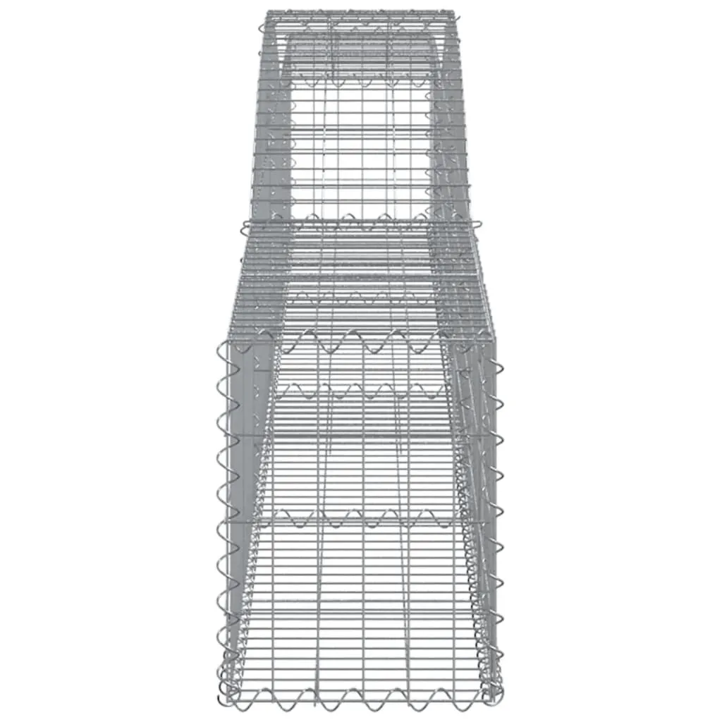 Arched Gabion Baskets 5 pcs 400x30x40/60 cm Galvanised Iron