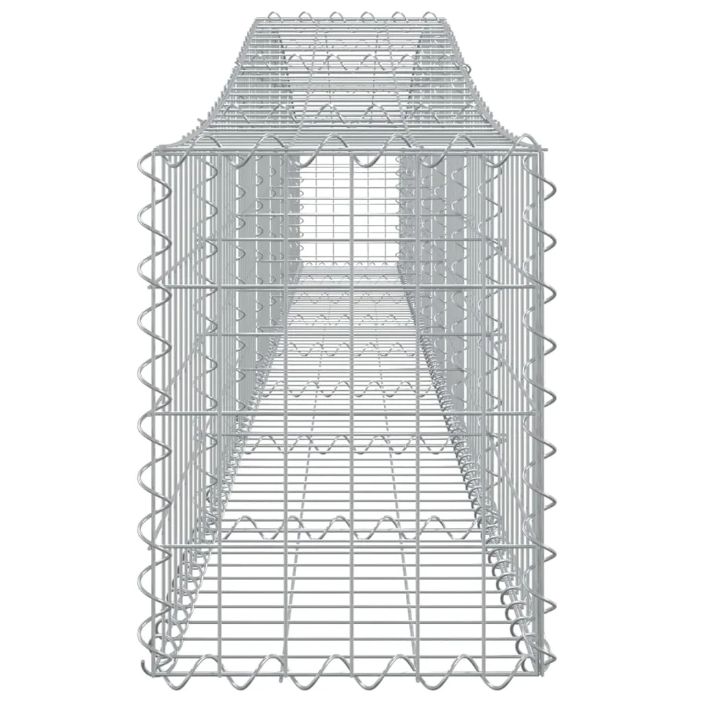 Arched Gabion Baskets 6 pcs 400x30x40/60 cm Galvanised Iron