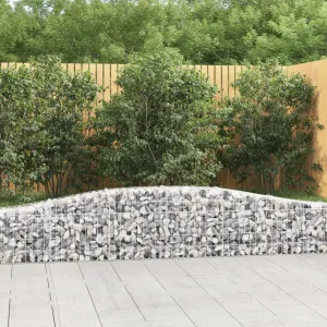 Arched Gabion Baskets 6 pcs 400x30x40/60 cm Galvanised Iron