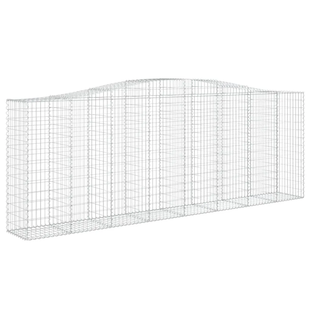 Arched Gabion Baskets 6 pcs 400x50x140/160 cm Galvanised Iron