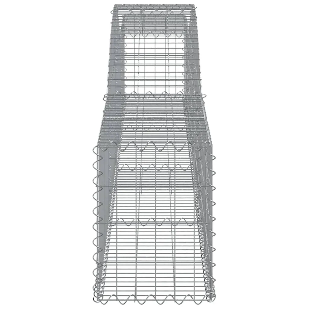 Arched Gabion Baskets 8 pcs 400x30x40/60 cm Galvanised Iron