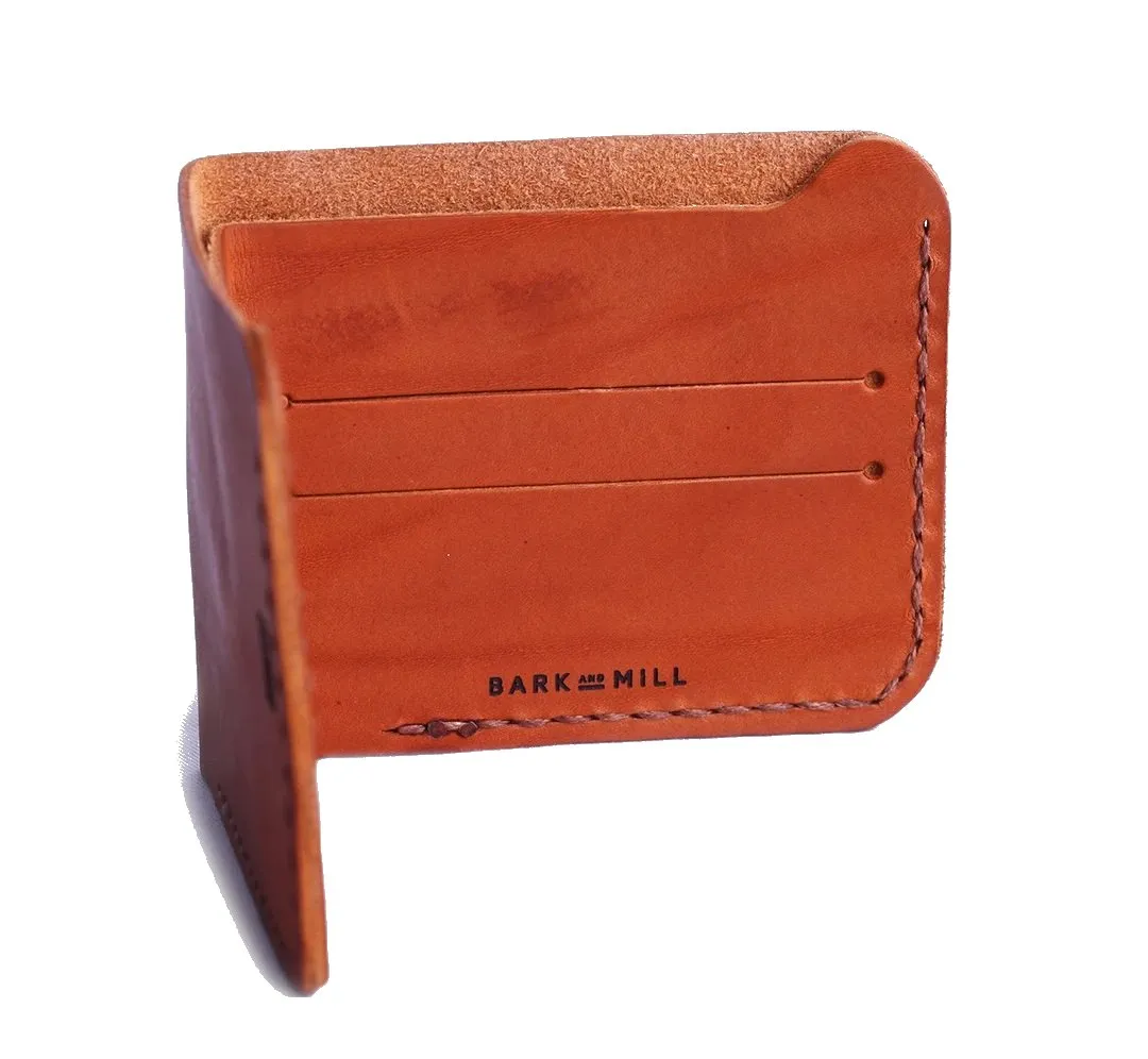 Bark And Mill Slim Bi-Fold Wallet | Tan