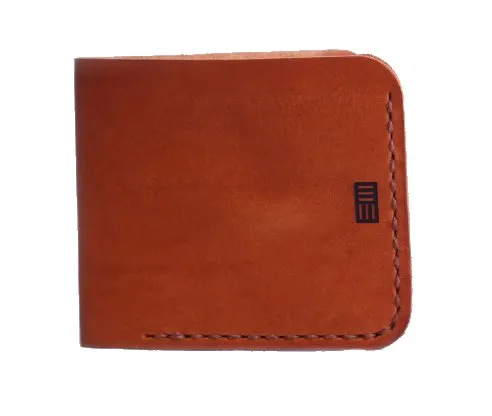 Bark And Mill Slim Bi-Fold Wallet | Tan