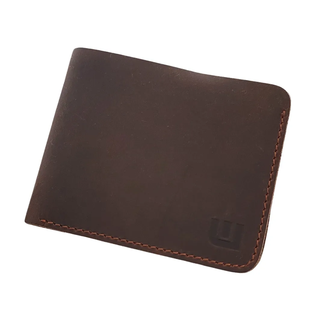 Bifold Wallet in Crazy Horse Leather - CW2