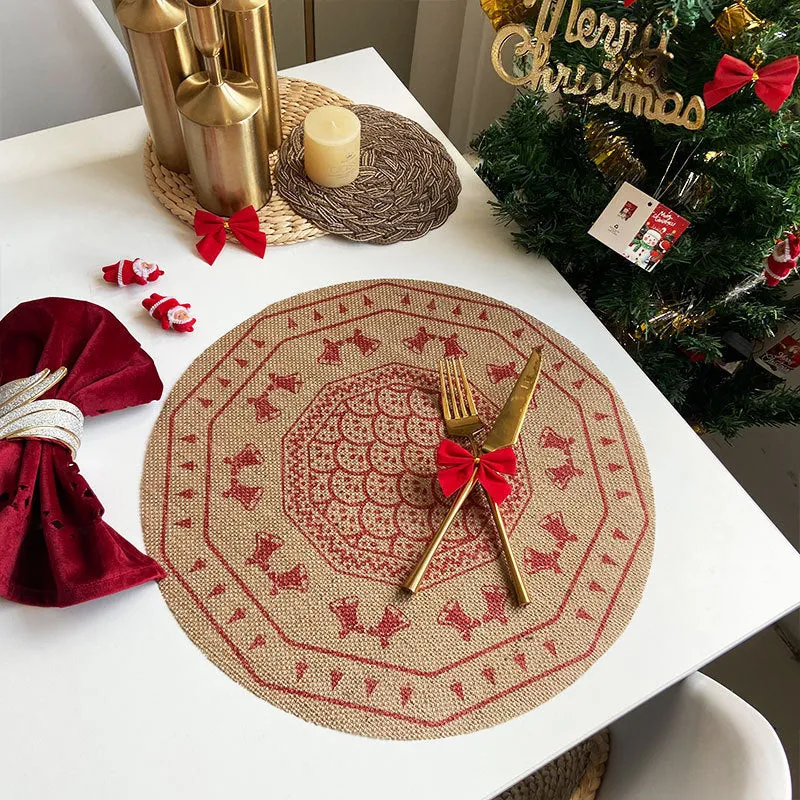 Christmas Woven Vintage Placemats