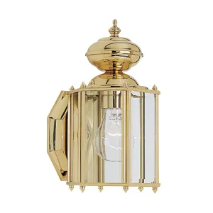 Classico 11 In. Outdoor Wall Light Brass Finish