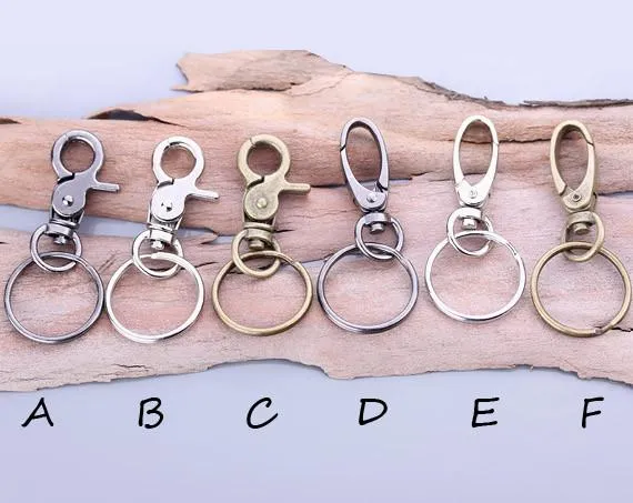 Custom Initial Name Leather Keychain for Anniversary gift