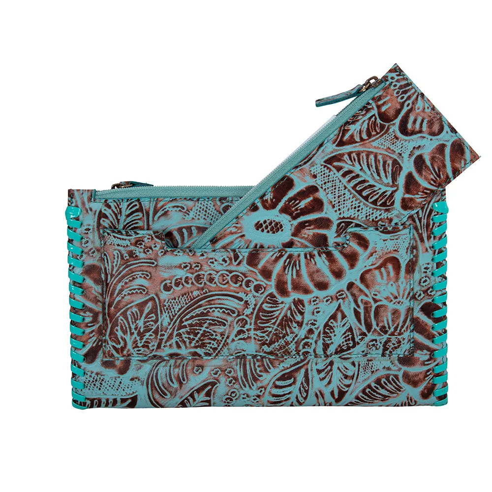 Delilah Creek Hand-tooled Stitched Wallet