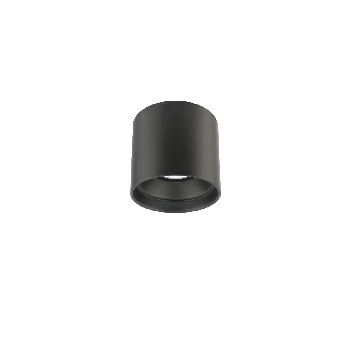 DOWNTOWN 5 in. Round LED Outdoor Flush Mount 3000K Black finish