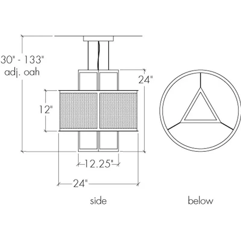 Duo 19431-SM Indoor/Outdoor LED Retrofit 120V Stem Mount Pendant By Ultralights Lighting