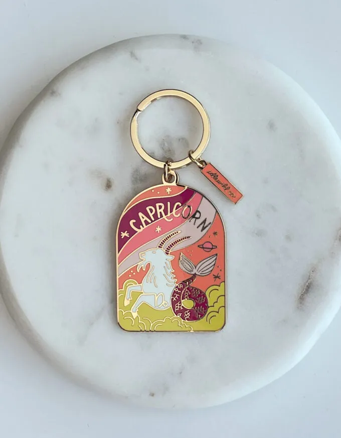 Enamel Key Chain Zodiac